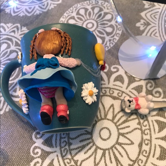 cute handmade cups!  a good gift 💝 includes spoon - Picture 2 of 5